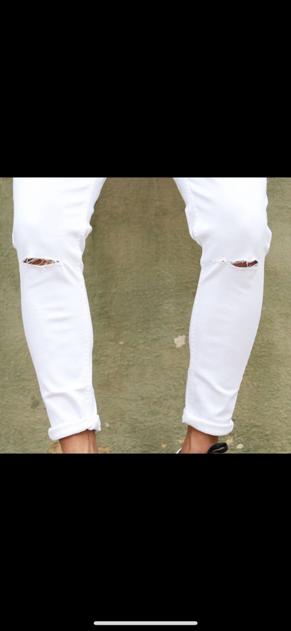 Zara white jeans