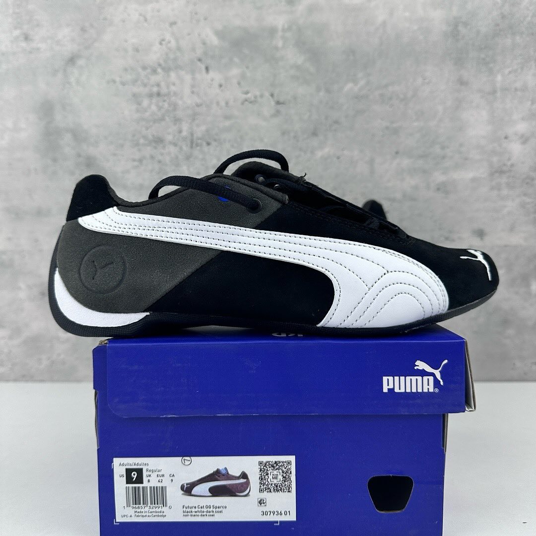 Puma Future Cat Sparco Black White Shoes